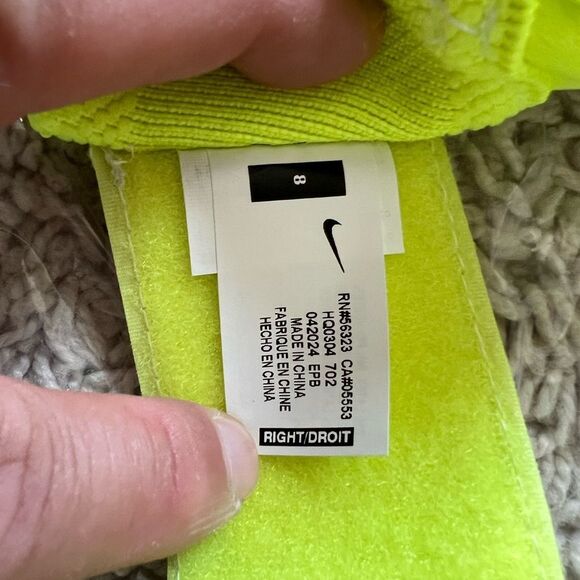 Nike Vapor Grip3 Goalkeeper Gloves Volt Black Soccer Goalie - Picture 6 of 11